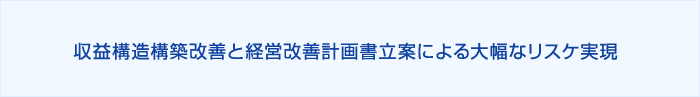 大幅なリスケ実現