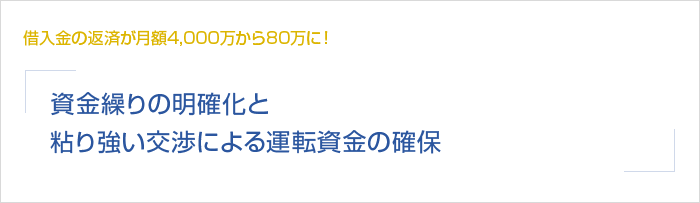 資金繰り表の明確化